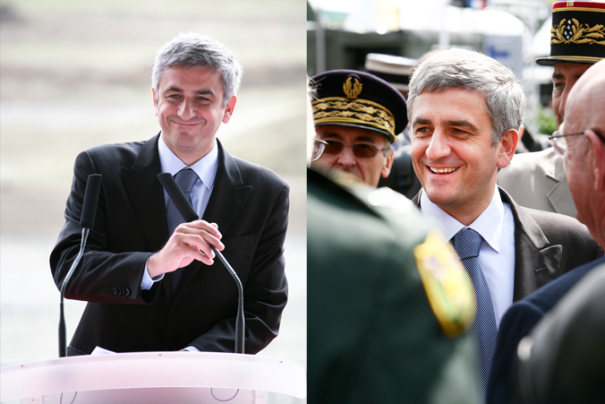 Herv Morin ministre de la Dfense en visite  Eurosatory
